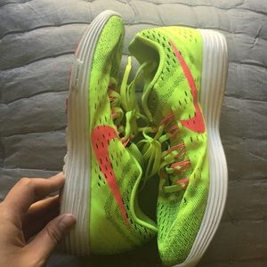 Yellow/Pink Lunar Nike Shoes